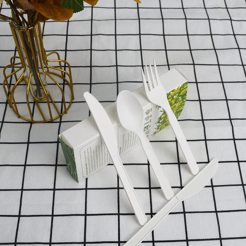Biodegradable Disposable Forks, Spoons, Knives Bulk Flatware