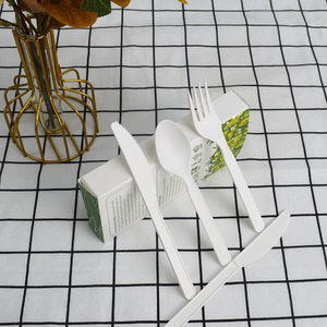 Customized Pp Fork Factory Cornstarch Cutlery What Is It Made From Scoop Straws