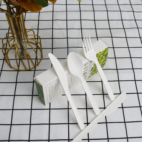 Biodegradable Disposable Forks, Spoons, Knives Bulk Flatware