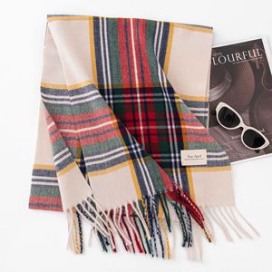 Long Plaid <strong>Scarf</strong> Winter Warm Muffler <strong>Scarf</strong> Fashionable Versatile <strong>Scarf</strong> Polyester <strong>Cashmere</strong>-<strong>like</strong> Material - Product Image 5