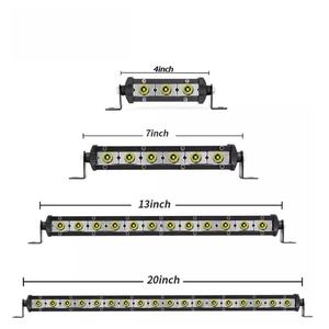 Mini Barra de Luz LED de Una Sola Fila para Trabajo, 4''-20'' Pulgadas, Lámpara de Conducción Automática de 9W, para Camioneta/SUV/ATV Todoterreno, 12V-24V, Nueva - Product Image 1