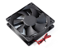 Ventilateur de refroidissement axial CC 92x92x25mm 12V 24V à roulement à billes sans balais étanche PWM haute performance en plastique autoportant ODM