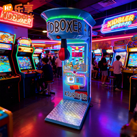 Máquina de Boxeo Arcade para Niños, Directo de Fábrica, con Aceptador de Monedas, Sistema de Puntuación Inteligente con PCB, Construcción Resistente, Certificación CE RoHS