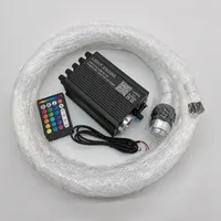 Kit de Luces LED de Techo con Forma de Estrella A80 DC12V, Iluminación Interior RGBW para Techo de Auto, Fibra Óptica, APP RF, Luz de Estrella Centelleante RGBW