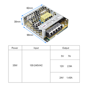 Fuente de alimentación conmutada de 35W más popular MOQ bajo <span class=keywords><strong>120V</strong></span> 220V AC a DC12v 3A fuente de alimentación láser pulsada OEM tamaño pequeño - Product Image 2