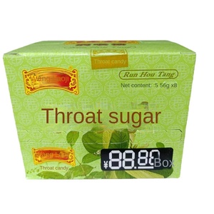 Wanglaoji rinfrescante melassa Loquat gola caramelle 8 piccole scatole/confezione dura per spuntini da ufficio o medicina cinese - Product Image 5