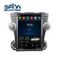 Автомобильный мультимедийный плеер в стиле Тесла на Android для Toyota highlander 2007, 2008, 2009, 2010, 2011, 2012, 2013, аудио, радио, стерео, головное устройство