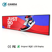 Pantalla LCD Ultra Ancha BOE de 19, 21, 24, 28, 29, 36, 43 y 48 Pulgadas para Publicidad en Supermercados, Pantalla Digital para Estantes