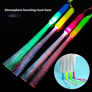 Hot Sale <b>LED</b> Fiber Optic <b>Light</b> <b>Sticks</b> Colorful Glow Party Favors for Concert Festival Birthday Events - Product Image 1
