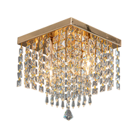 Vente en gros de matériel en cristal de fer forme de fleur mode moderne plafonniers LED diverses spécifications plafonnier LED panneau lumineux