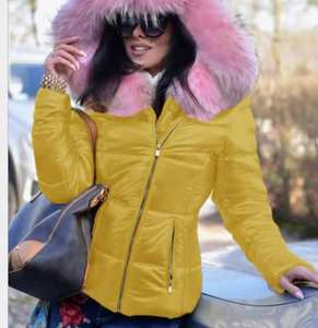 Liu Ming Hiver Vêtements pour Femmes Mode Capuche Col en Fausse Fourrure Parkas Manteaux Doudoune Grande Taille - Product Image 6