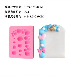 Bubble Silicone Fondant Mold Arch Shape For Cake Decoration Chocolate Mold DIY Baking Tools Pink Green Gray White - Product Image 4
