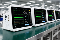 Moniteur de fréquence cardiaque des animaux Moniteur de signes vitaux vétérinaires multiparamètres Moniteur de patient vétérinaire