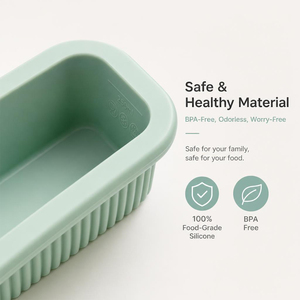 Boîte de conservation alimentaire en silicone avec logo personnalisé, 250 ml, OEM, boîte de préparation de repas personnalisée, compatible congélateur et micro-ondes, vente en gros - Product Image 3