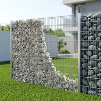Panier gabion soudé sur mesure avec revêtement PVC pour jardin, parc, génie civil, mur gabion décoratif