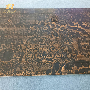 Spring letile rustikal glasierte polierte Porzellan Carre aux de Maison Fayans Kunst Design Fuzhou Boden fliese für Wohnzimmer - Product Image 4