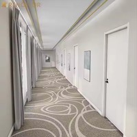 20% naylon ve 80% yün baskılı halı rulosu kalınlaşmış dokuma makinesi otel lobisinde duvar için yapılan yıkanabilir 5 yıldız kalite