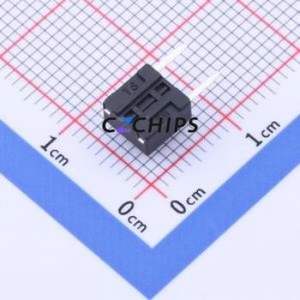 YTS-D007T-2D Tactile Switch Bent Lead Through Hole,6x6mm Switch Single Pole Single Throw Round Button 2.6N Right Angle Insert - Product Image 2