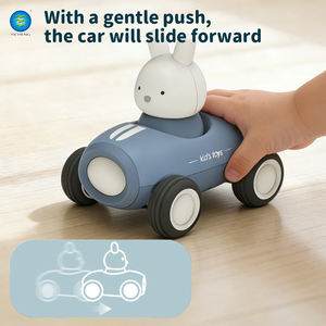 Jouet Montessori Électrique Sûr pour Bébés et Tout-Petits : Lapin Sensoriel Mignon à Friction avec Lumières et Musique en Plastique ABS - Product Image 5