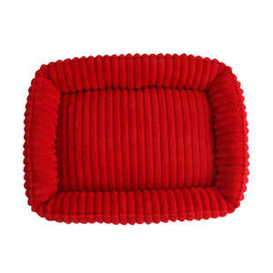 Doe Pet Accessories Comfort Stripes Pet <span class=keywords><strong>Bed</strong></span> Popular Four Seasons Warm Plush Cat Kennel Cama para mascotas con patrón sólido - Product Image 4