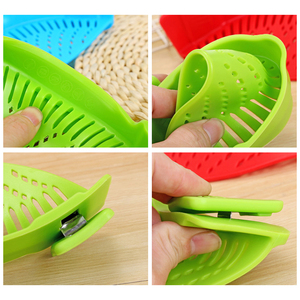 Olla y cuenco de cocina, colador a presión con Clip, fácil de usar y almacenar, <span class=keywords><strong>para</strong></span> Fideos y verduras - Product Image 4