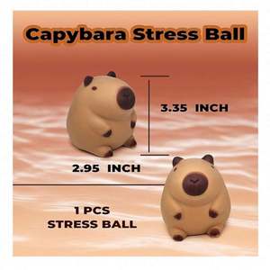 Capibara Eco-friendly TPR Squishy Toys Bundle with Stress Relief Party Favor for Kids <b>Mini</b> Squishy <b>Blind</b> Box & Tabby Kit - Product Image 3