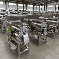 Dubbele fase fruitpulpermachine voor het ontpitten en verfijnen van mango's tot puree, met een capaciteit van 500 tot 800 kg per uur in voedingsmiddelenfabrieken