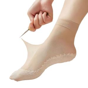 थोक गर्मियों में अदृश्य सूती तल टखने की पतली महिलाओं के स्टॉकिंग छोटी नाव महिलाओं के स्टॉकिंग्स - Product Image 6