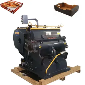 Carton Cutting Box Machine ML750 CE Corrugated Pizza Carton Box Paper Creasing And Die Cutting Making Packaging Machine