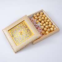 Pafu islamique musulman fête décor Ramadan Kareem cadeau Ramadan décoration Eid Mubarak cadeau acrylique gâteau Biscuit boîte à bonbons