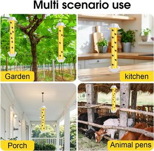 Ecologische binnenhuis ongediertebestrijding, niet-toxische kleefstaaf voor vliegen, effectieve insecten-, muggen- en wespenvanger, eenvoudig hangend ontwerp. - Product Image 5