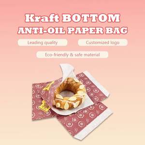 Sacs en papier kraft translucides de haute qualité, résistants à l'huile et au gras, pour emballage de biscuits et produits de boulangerie, pour restaurants - Product Image 4