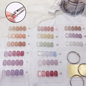 Acrylique transparent manucure stockage <span class=keywords><strong>Album</strong></span> outil portable nail Art affichage montrant des outils appuyez sur ongles conseils affichage livre - Product Image 6