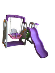 <span class=keywords><strong>Scivolo</strong></span> e <span class=keywords><strong>Altalena</strong></span> per Bambini in PE Resistente con Canestro da Basket per <span class=keywords><strong>Giardino</strong></span>, Asilo e Casa - Product Image 3