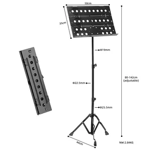 MS-D9 Wholesale Folding Music Stand Barato Instrumentos Musicais Music Stand OEM