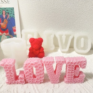 Molde de silicona para velas de resina del Día de San Valentín al por mayor, molde de silicona LOVE para decoración de bodas, molde para velas aromáticas - Product Image 4