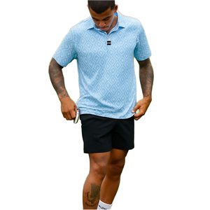 Polo pour homme imprimé, écologique et durable, respirant, à manches courtes, décontracté - Product Image 1