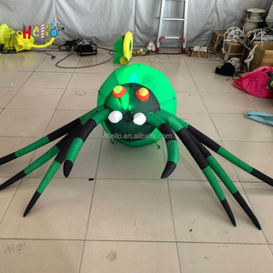 Aterrador exterior decoraciones araña led iluminación colorida Halloween inflable araña al aire libre - Product Image 3