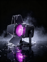 Projecteur LED COB sans fil à piles 60W IP65 étanche RGBWA pour extérieur, mariage, fête, scène, théâtre