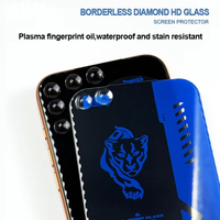 Film de protection d'écran en verre trempé ultra-fin 9H transparent anti-statique avec bordure en dentelle découpée au diamant 3D sans bords pour téléphone portable