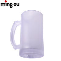 20% de réduction sur les mugs à bière en verre à sublimation moderne 16oz avec poignée Mug givré pour cadeaux d'affaires