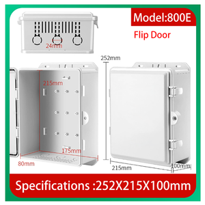 Caja de Distribución Eléctrica para Montaje en Pared, Gabinete con Cerradura para Exteriores, Color Blanco - Product Image 4