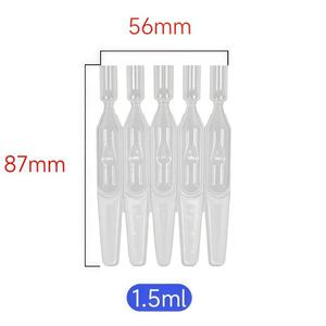 Tubo de llenado de material PE desechable de 1.5ml y 2ml para envasado de líquidos de esencia cosmética con drenaje continuo para suero facial - Product Image 5