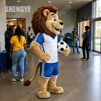 Costumes de mascotte de football Lion en EVA fiables Shengye pour les compétitions sportives et le cosplay animal