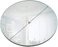 Plateau miroir rond acrylique sous-plaques bougie plaque pour restaurant mariage centres de table décor de fête de noël
