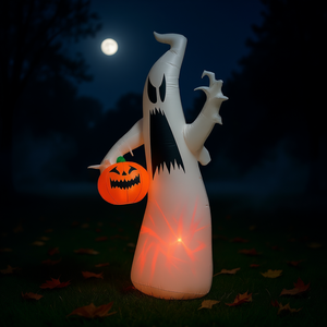 Fantasma inflable de Halloween con luz de calabaza para decoración de jardín exterior - Product Image 2