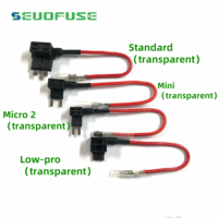 SEUO Fusible miniature standard de bonne qualité, faible profil, 1A-50A