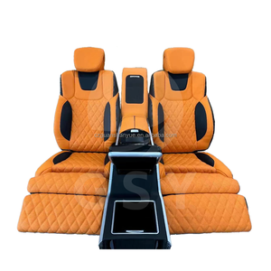 Siège de voiture britannique Luxury Patrol accessoires d'intérieur de voiture plus siège de voiture électrique VIP de couleur orange assortie pour Nissan Patrol - Product Image 2