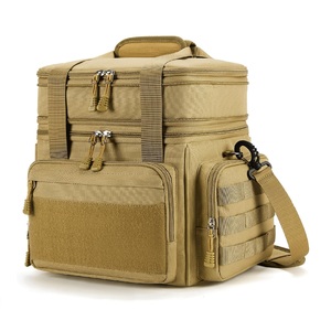 Sac à déjeuner isotherme tactique à double compartiment, sac isotherme extensible, sac isotherme imperméable pour pique-nique en plein air - Product Image 1