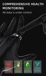 Nuevo Anillo Inteligente para el Cuidado Familiar 2026, Acero Inoxidable, IP68 Resistente al Agua, Monitor de <span class=keywords><strong>Salud</strong></span>, Frecuencia Cardíaca, Oxígeno en Sangre, Monitor de Sueño, <span class=keywords><strong>Salud</strong></span> con IA - Product Image 2
